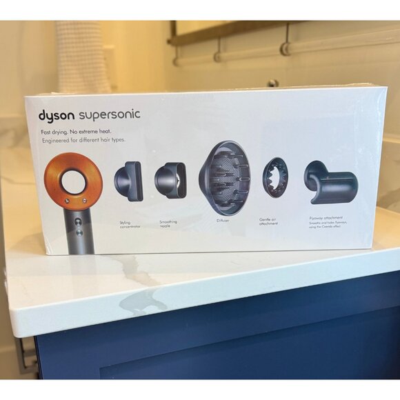 NEW Dyson Supersonic HD08 Prussian Blue/Rich Copper (US 120V) FACTORY SEALED - Picture 1 of 14